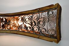 Wine Barrel Sconce - Kaufana - Made From Retired California Wine Barrels 2 small