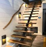 Wine Barrel Stair Handrails - Barana - Made From Retired California Wine Barrels 1 small