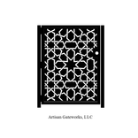 Andalusian Art Gate - Decorative Mosaic - Moroccan Steel Gate - Custom Art Panel - Islamic Geometry 1 small