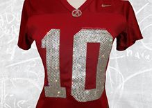 Custom Crystallized Jersey Any Team Player Sports Bling European Crystals Bedazzled 3 small