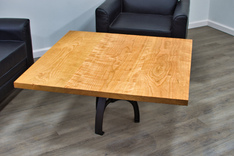 Square Wood Coffee Table, Square Farmhouse Coffee Table, Rustic Coffee Table, Large, Solid Wood 1 small