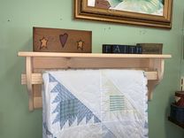 Towel Rod , Quilt Hanger 6 small