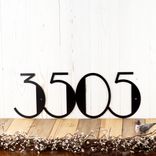 Metal Modern House Number Sign 1 small