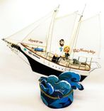 Sailing Boat Wedding Cake Topper Look Alike 6 small