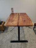 Height Adjustable African Mahogany Desk 2 small