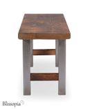 Industrial Bench - Dining Table Bench - Entryway Bench  - Wood And Metal Bench 2 small