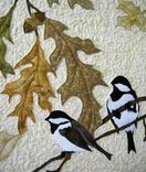 Fine Feathered Friends  Art Quilt 1 small