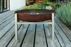 Solid Steel Fire Pit Parnidis Tall 3 small