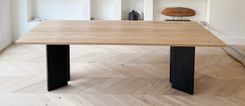 White Oak "Arctic" Dining Room Table 2 small