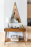 Billy - Maple Wood Clock - Natural - Live Edge - Minimalistic - Triangle 6 small