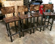 Industrial Bar Stool (Square) 1 small