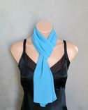 Crystal Blue Chiffon Scarf 1 small