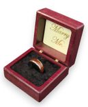Inlaid Engagement Ring Box With Butterfly. Rb-13. Free Shipping And Engraving. 2 small