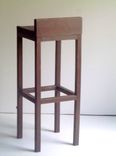 Low Back Solid Wood Bar Stools & Dining Chairs In Distressed White Or Dark Walnut 2 small