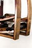 Wine Barrel Hanging Wine And Glass Rack - Rosato - Made From Retired California Wine Barrels 2 small