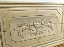 Carved 5 Piece Travertine Decorative Tile Backsplash Insert 3 small