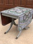 Broken China Mosaic Drop Leaf Table 2 small