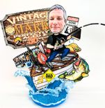 Personalized 40th, 50th, 60th 70th Birthday Cake Topper Small For Men 1 small