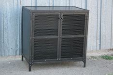 Industrial Nightstand, Modern End Table, Rustic Storage Cabinet, Vintage Industrial Liquor Cabinet 7 small