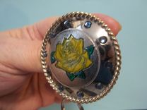 Wmc068 Key Rings With Colored Glass Stones Embedded 5 small