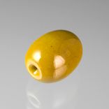 One Realistic Glass Green Olive Sculpture, Hand Blown and Life-Sized 3 small