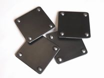 Industrial Chic Coasters; Steel Beverage Coaster Sets 1 small