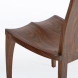 Handmade Dining Chair In Solid Walnut Wood - Gazelle High Back 3 small