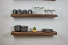 Walnut Floating Shelves, Espresso Floating Shelves, Dark Wood Floating Shelves, Black Walnut Shelf 3 small