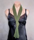 Deep Green Chiffon Scarf 3 small