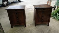 Walnut Bedside Tables 4 small