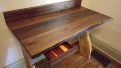 Walnut And Maple Wall Desk 5 small