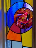 Stained Glass Sidelight And Transom Windows- Mondrinsky 4 small