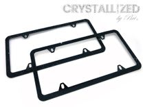 Genuine European Crystal License Frame Crystallized Bling Slim Vanity Plate Bedazzled Car 3 small