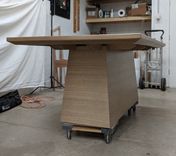 Modern White Oak Dining Table 1 small