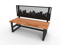 Bench With Live Edge Top And Customizable Backrest 4 small