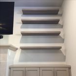 Floating Shelves W/ Weathered Oak Finish 3 small