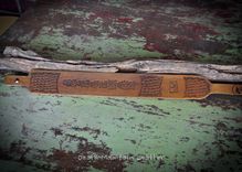 Customized Vegetable Tanned Leather Rifle Sling Or Gun Sling Hand Tooled Slim Style. 2 small