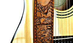 Custom Mountain Leather Guitar Strap 6 small