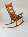 Solid Wood Sculpted Rocking Chair 2 small
