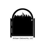 Modern New York Skyline Gate - Handmade - Big Apple - Entry Gate - Custom Steel Wall Art 1 small
