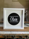 Name Sign, Baby Name Sign, Family Name Sign, Newlyweds Sign 3 small