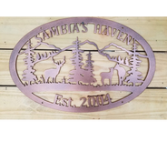 Custom Wildlife Name Sign 4 small