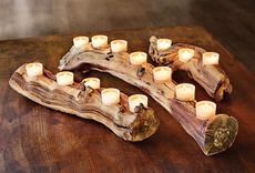 Grapevine 3 Candle Holder - Trefoil - Made From Retired California Grapevines 6 small