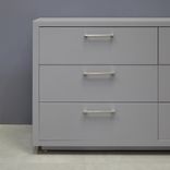 Modern Custom Dresser In Light Gray Finish 3 small