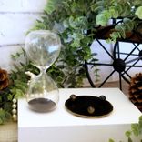 Courtly Hourglass Checked Figurine Whimsy Decor 3 small