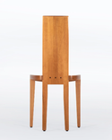 Dining Chair In Solid Cherry Wood With Scandinavian Modern Style "Gazelle" 4 small