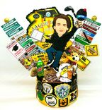 Custom Graduation Cake Topper 2024, Congrats Grad Boy Cartoon Portrait 2 small