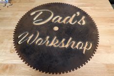 Shop Sign From Real Saw Blades 2 small