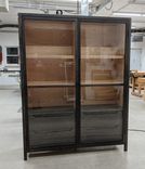 White Oak Dining Room Display Cabinet 3 small