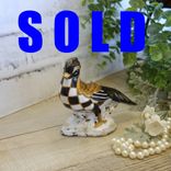 Courtly Bird Of Paradise Checked Songbird Decor Black And White Check Decor 1 small